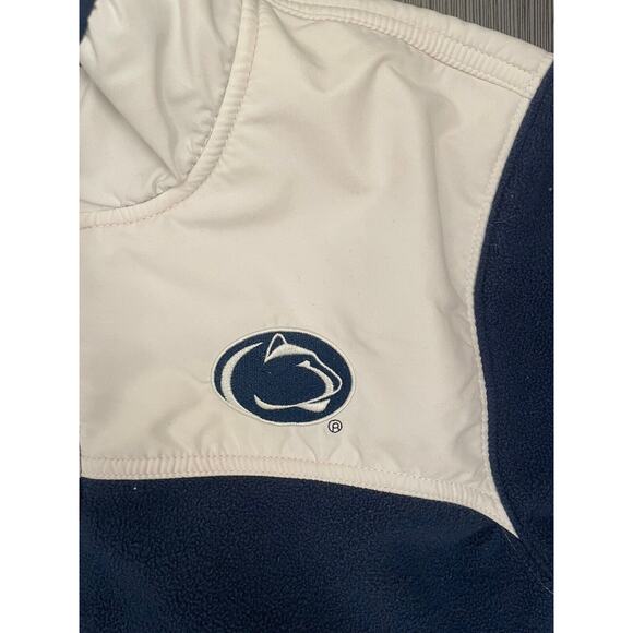 Nike Women’s Penn State Full Zip Fleece Size Medium Navy/White - Picture 3 of 6
